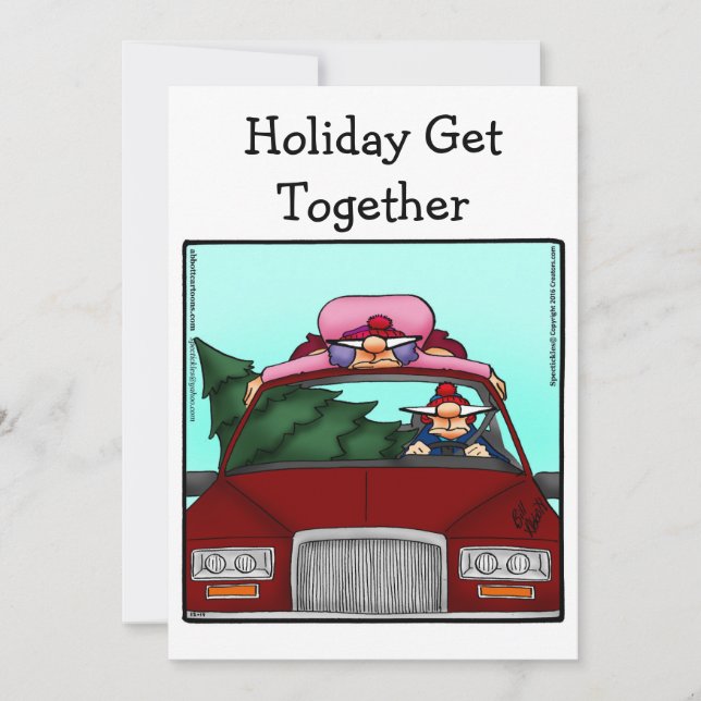 Convite à Festa Feriada Engraçado (Frente)