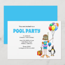 A Festa na Piscina da Menina e do Pinguim
