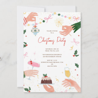 Convite A Festive Shindig Christmas Holiday Party Invite