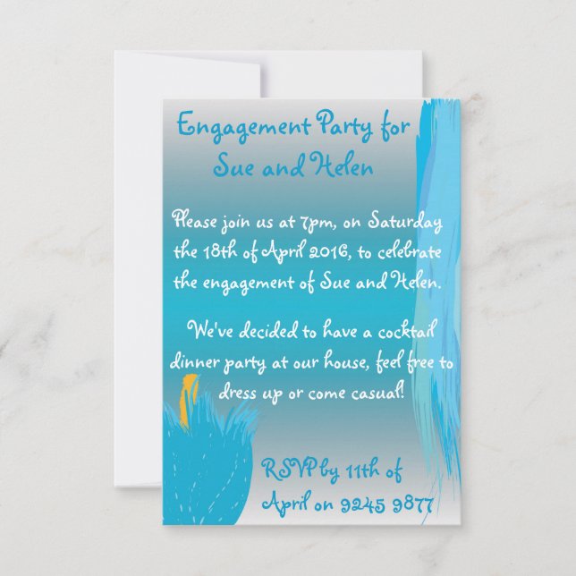 Convite A flor azul convida (Frente)