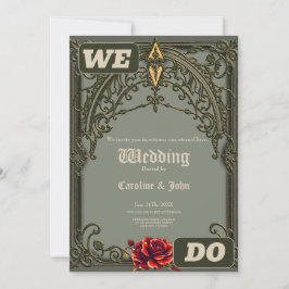 Convite A flor vermelha, a flor da afeição.