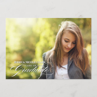 Convite A foto graduada do roteiro 2013 elegantes convida