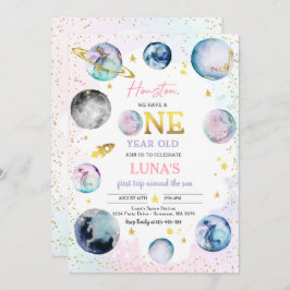 Convite A Garota do Aniversário do Espaço Rosa Primeira Vi