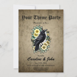 Convite A graça e a elegância do corvo