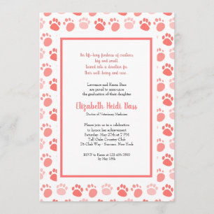 Convite A graduação da escola veterinária dos impressõ