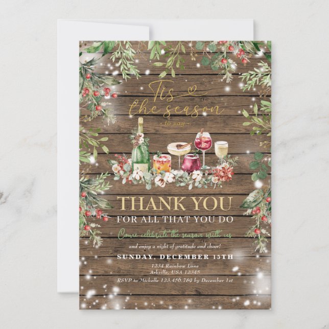 Convite à Igreja da Festa de Natal de Funcionarios (Frente)