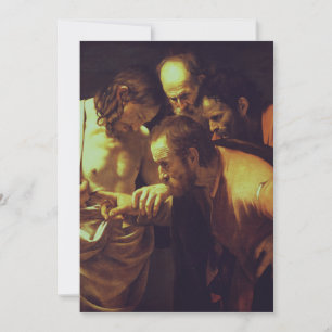Convite A Incredulidade de São Tomé por Caravaggio