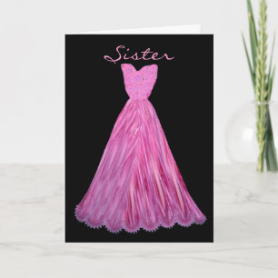 Convite A IRMÃ seja meu vestido MAGENTA da dama de honra