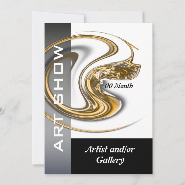 Convite A jóia da galeria de arte PERSONALIZA (Frente)