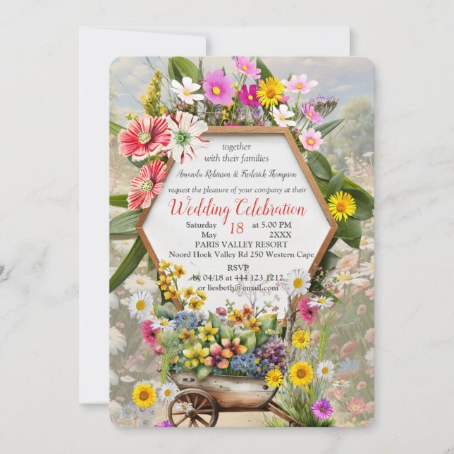 Convite A Língua das Flores (Frente)