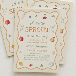 Convite A Litte Sprout Baby Shower