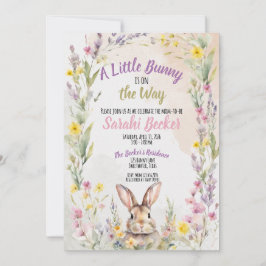 Convite A Little Bunny is On the Way - Baby Shower Invite