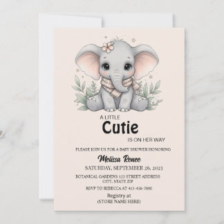 Convite A Little Cutie Baby Shower Invitation