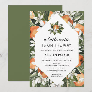 Convite A Little Cutie está no caminho do Chá de fraldas