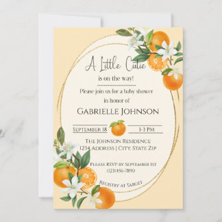 Convite A Little Cutie is on the way gender neutral