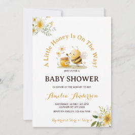 Convite A Little Honey Bee Gender Neutral Baby Shower