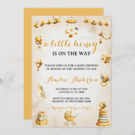 Convite A Little Honey Bee Gender Neutral Baby Shower
