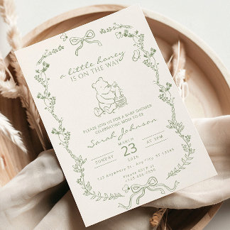 Convite A Little Honey Is On The Way Baby Shower Invite