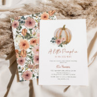 A Little Pumpkin Floral Baby Shower