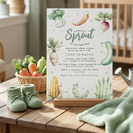Convite A Little Sprout Baby shower Invitation