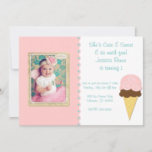 Convite A loja do sorvete convida (Frente)
