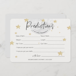 Convite A Lua inicia previsões com placa de Chá de fraldas