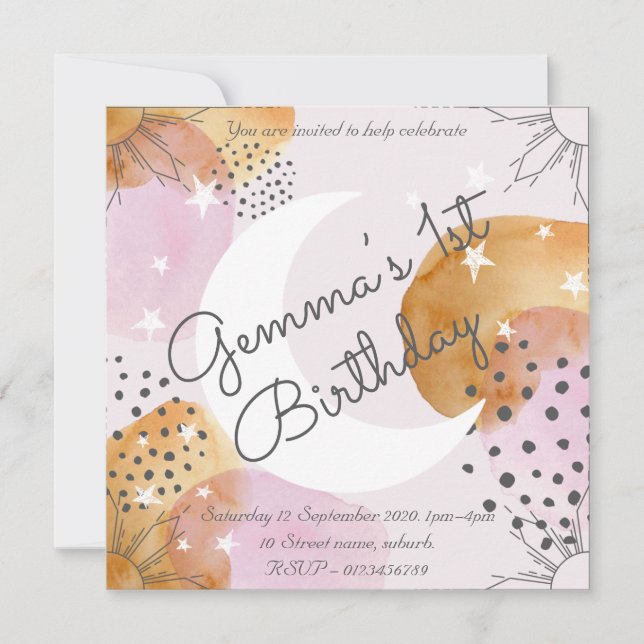 Convite à Lua Rosa (Frente)