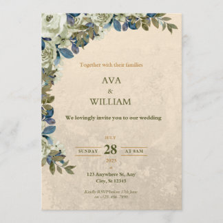 Convite A luxurious and stylish wedding invitation 
