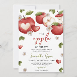 Convite A Maçã do Nosso Chá de fraldas