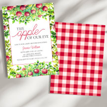 A Maçã do Nosso Chá de fraldas de Ação de Graças