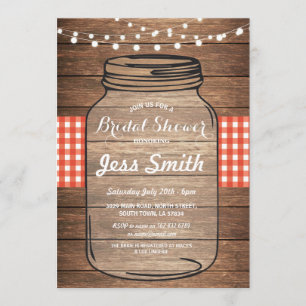 Convite A madeira vermelha do frasco do guingão do partido