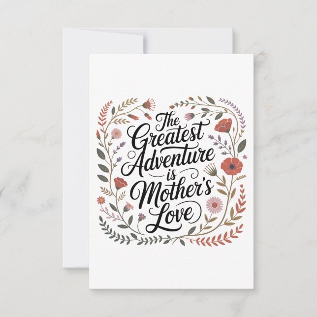 Convite A Maior Aventura É o Amor de uma Mãe (Frente)