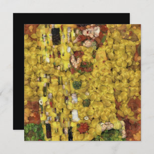 Convite A Mancha de Arte de Disco Vegetal com Beijo-Limão