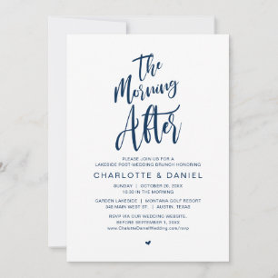 Convite A Manhã Depois, Poste Casamento Brunch