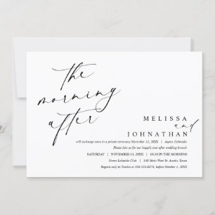 Convite A Manhã Depois, Poste Casamento Brunch