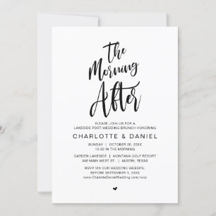 Convite A Manhã Depois, Poste Casamento Brunch