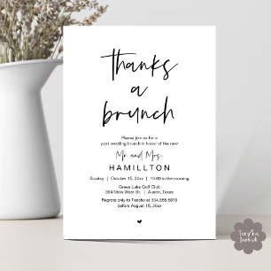 Convite A Manhã Seguinte, Brunch Pós Casamento