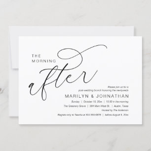 Convite A Manhã Seguinte, Celebração de Brunch Pós-Casamen