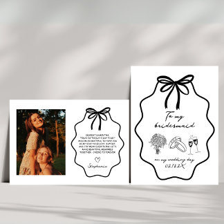 Convite A Mão Desenhou Minha Bridemaid No Meu Dia De Casam