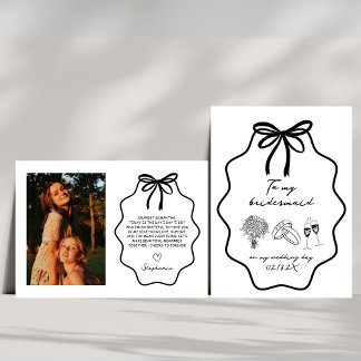 Convite A Mão Desenhou Minha Bridemaid No Meu Dia De Casam