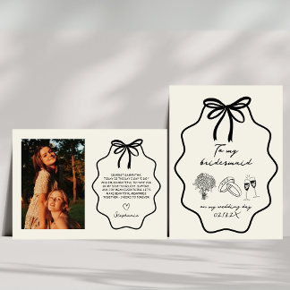 Convite A Mão Desenhou Minha Bridemaid No Meu Dia De Casam