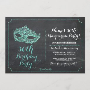 Convite A máscara da hortelã do partido do MASCARADA