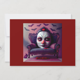 Convite A Máscara Fica Na Parte Traseira De Uma Cadeira De