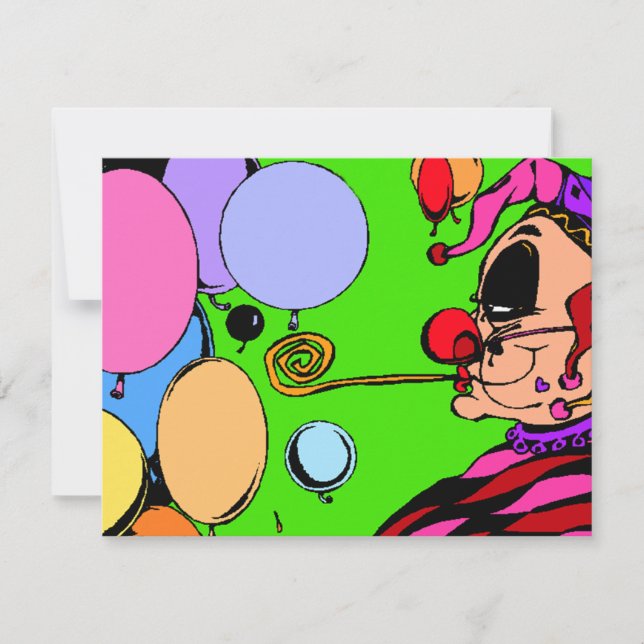 Convite à Mascarada da Festa de Figuras, Harlequin (Frente)