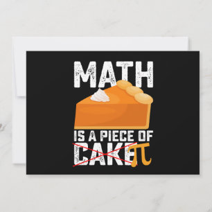 Convite A Matemática É Um Pedaço De Bolo Por Dia Engraçado