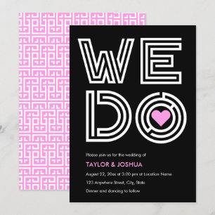 Convite A-maze-ing Love   Nós Fazemos Casamento De Maze He