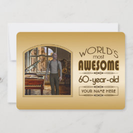 Convite A melhor foto personalizada do mundo do aniversári