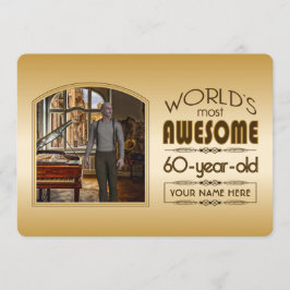 Convite A melhor foto personalizada do mundo do aniversári