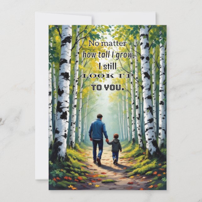 Convite A melhor mensagem para o Dia de os pais (Frente)