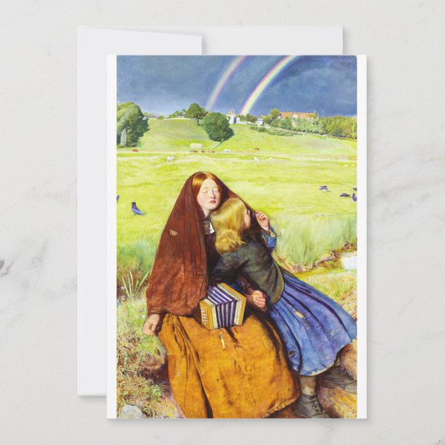 Convite A Menina Cega por John Everett Millais (Frente)
